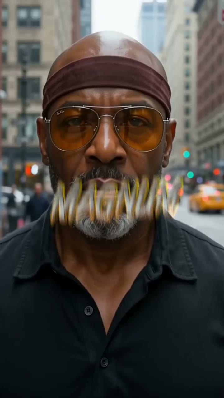 Still from the demo film: Soul Circuit — Magnum Opus Brown walking the city street